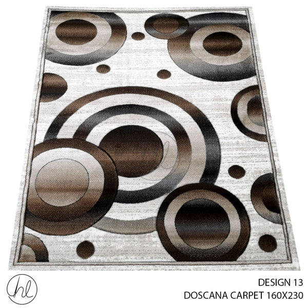 DOSCANA CARPET (160X230) (DESIGN 13) BROWN