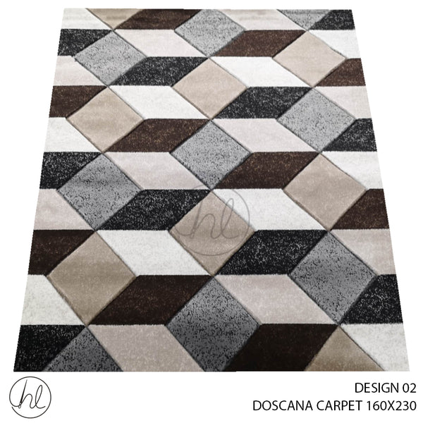 DOSCANA CARPET (160X230) (DESIGN 02) BROWN