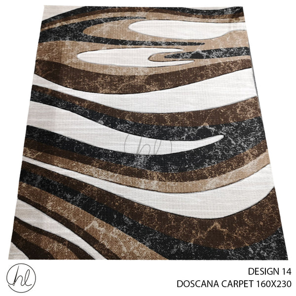DOSCANA CARPET (160X230) (DESIGN 14) BROWN