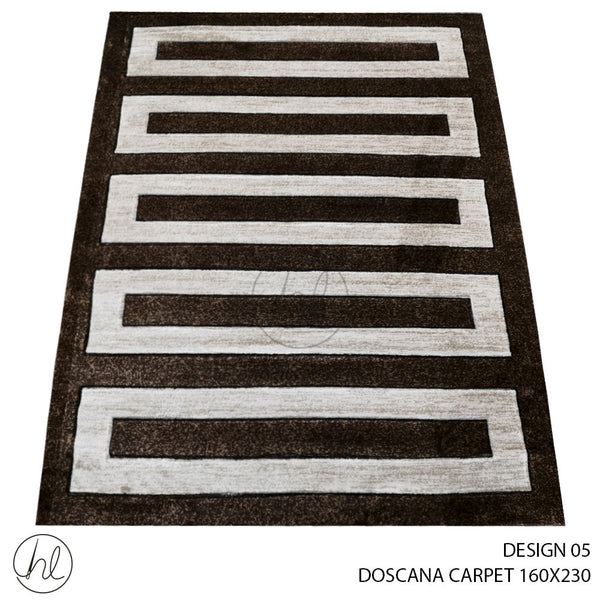 DOSCANA CARPET (160X230) (DESIGN 05) BROWN