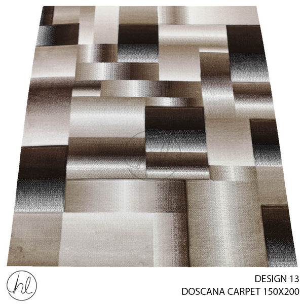 DOSCANA CARPET (150X200) (DESIGN 13) BROWN