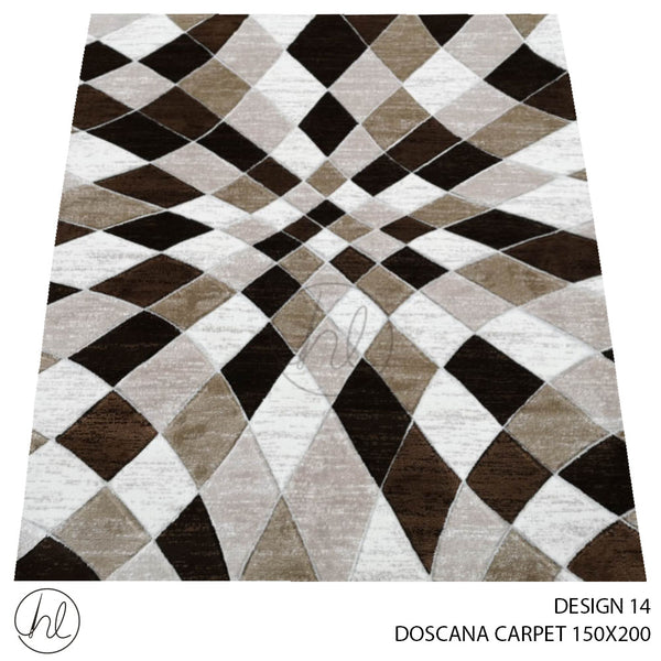 DOSCANA CARPET (150X200) (DESIGN 14) BROWN