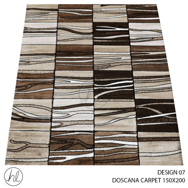 DOSCANA CARPET (150X200) (DESIGN 07) BROWN