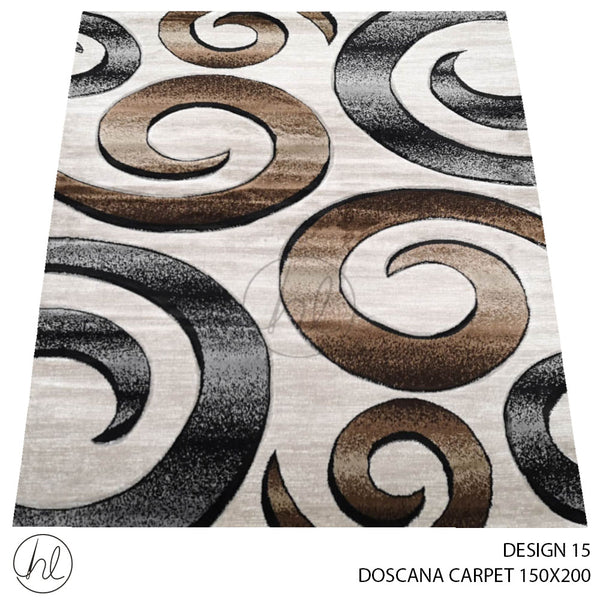 DOSCANA CARPET (150X200) (DESIGN 15) BROWN