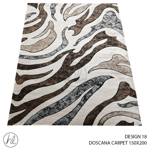 DOSCANA CARPET (150X200) (DESIGN 18) BROWN