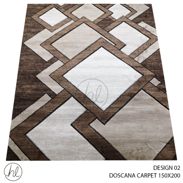 DOSCANA CARPET (150X200) (DESIGN 02) BROWN