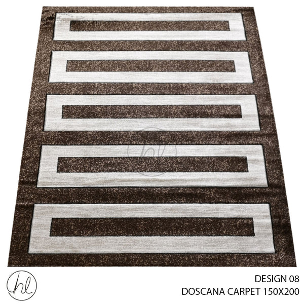 DOSCANA CARPET (150X200) (DESIGN 08) BROWN