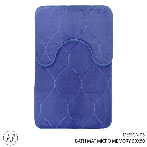BATH MAT MICRO MEMORY (50X80) (DESIGN 03)