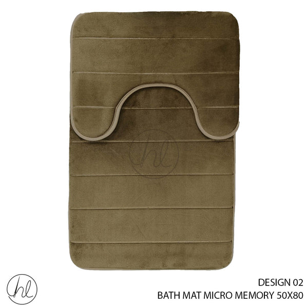 BATH MAT MICRO MEMORY (50X80) (DESIGN 02)