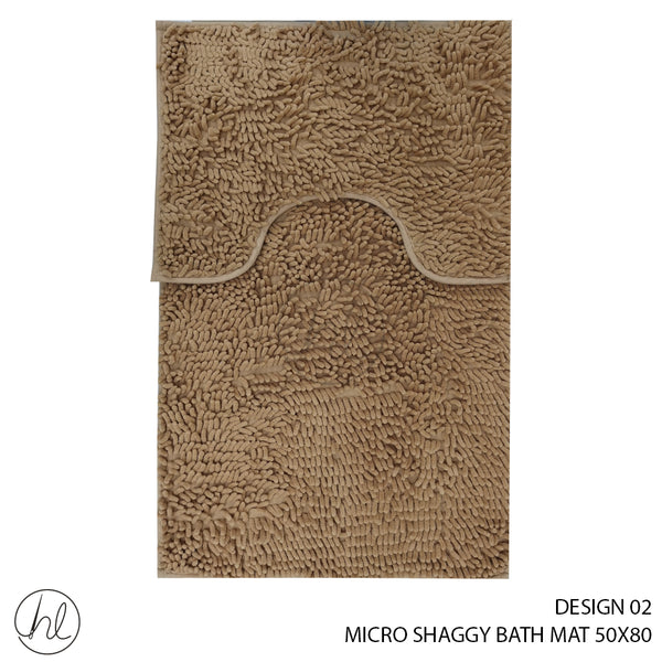 MICRO SHAGGY BATH MAT (50X80) (DESIGN 02)