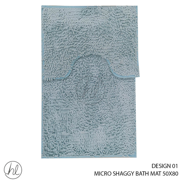 MICRO SHAGGY BATH MAT (50X80) (DESIGN 01)