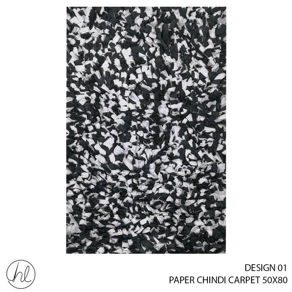 PAPER CHINDI CARPET (50X80) (DESIGN 01)