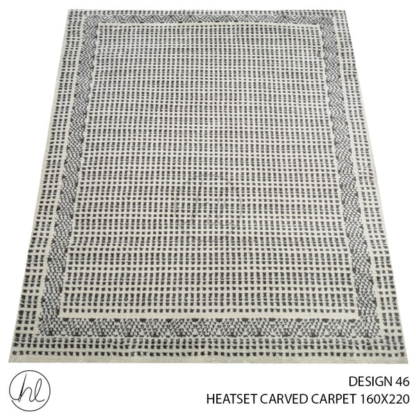 HEATSET CARVED CARPET (160X220) (DESIGN 46)