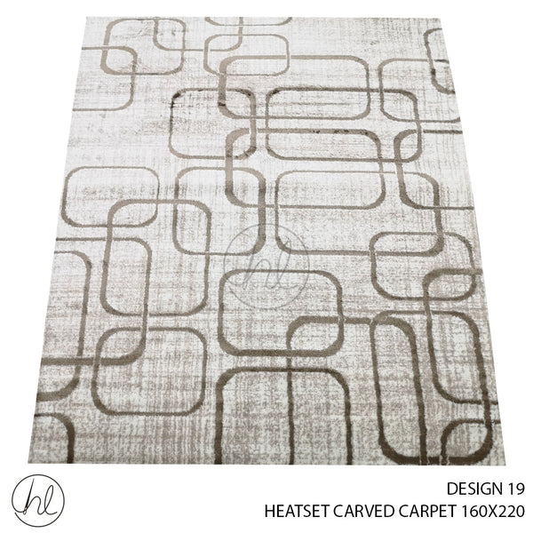HEATSET CARVED CARPET (160X220) (DESIGN 19)