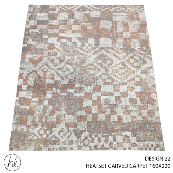 HEATSET CARVED CARPET (160X220) (DESIGN 22)