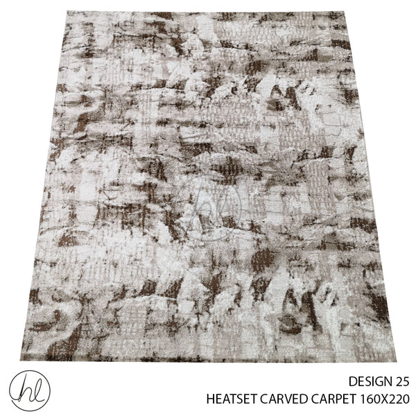 HEATSET CARVED CARPET (160X220) (DESIGN 25)