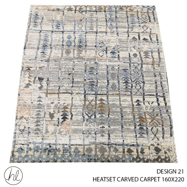 HEATSET CARVED CARPET (160X220) (DESIGN 21)