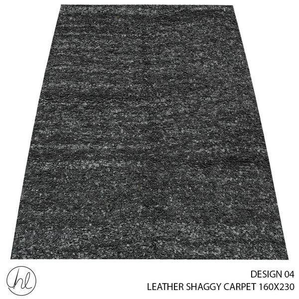 LEATHER SHAGGY CARPET (DESIGN 04) (160X230)