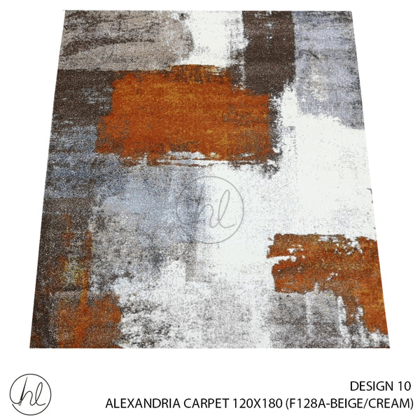 ALEXANDRIA CARPET (100% POLYPROPYLENE YARN) (120X180) (DESIGN 10) (BEIGE/CREAM)