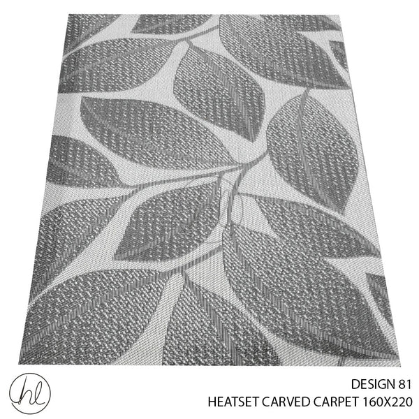 HEATSET CARVED CARPET (160X220) (DESIGN 81)