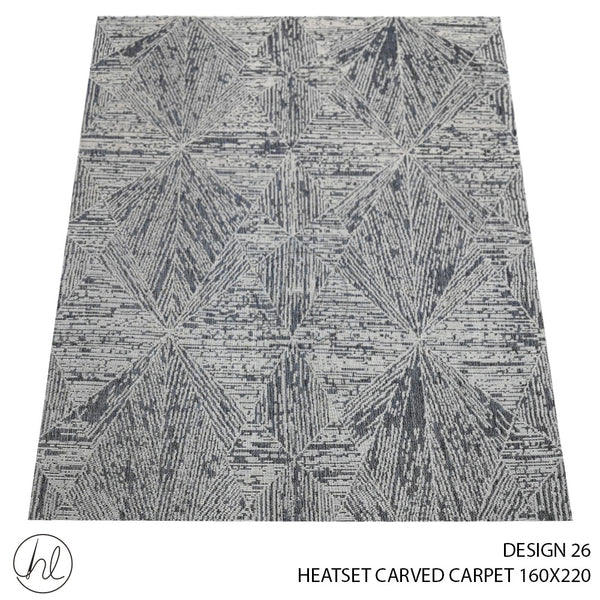 HEATSET CARVED CARPET (160X220) (DESIGN 26)