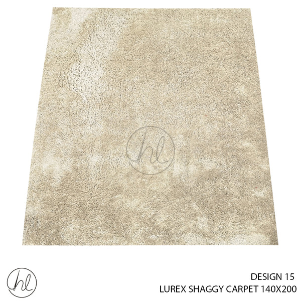 LUREX SHAGGY CARPET (140X200) (DESIGN 15) CREAM