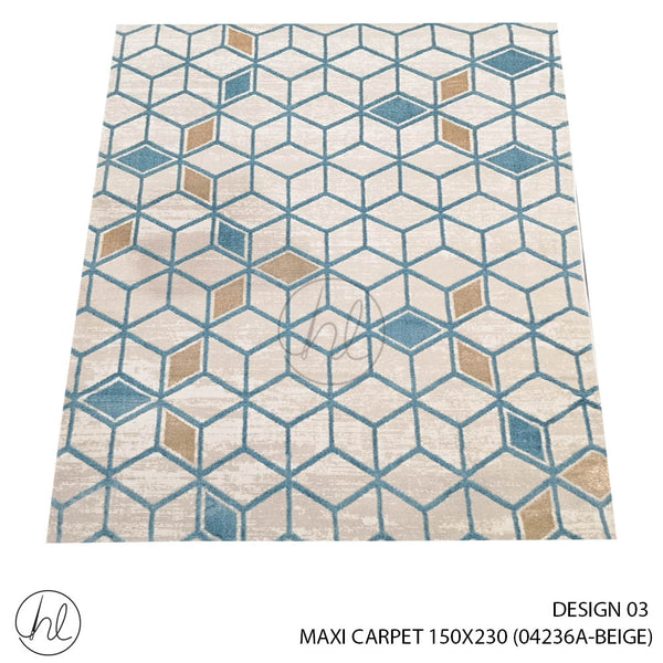 MAXI CARPET (150X230) (DESIGN 03) BEIGE
