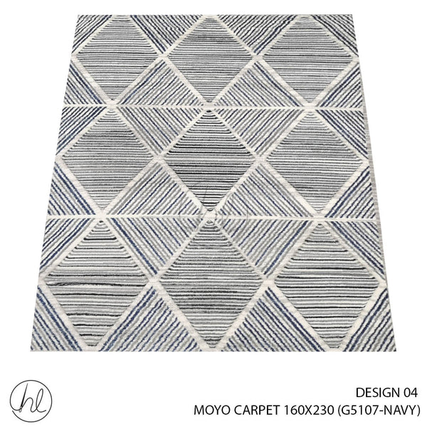 MOYO CARPET (160X230) (DESIGN 04) NAVY
