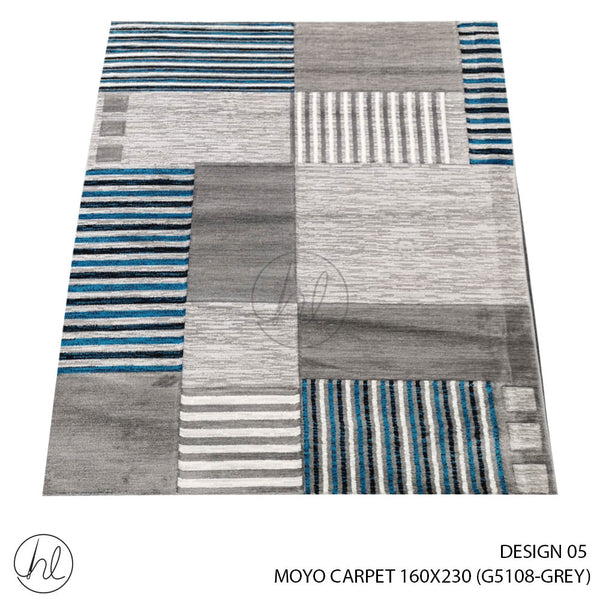 MOYO CARPET (160X230) (DESIGN 05) GREY