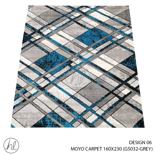 MOYO CARPET (160X230) (DESIGN 06) GREY