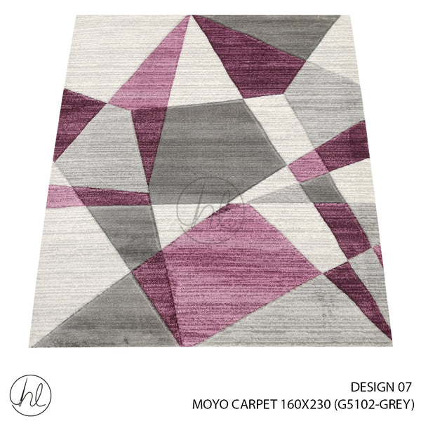 MOYO CARPET (160X230) (DESIGN 07) GREY