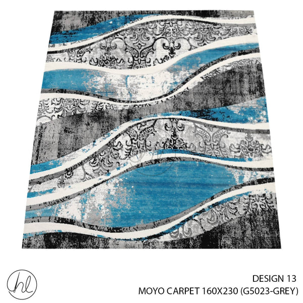 MOYO CARPET (160X230) (DESIGN 13) GREY
