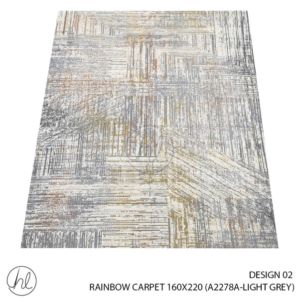 RAINBOW CARPET (160X220) (DESIGN 02) (LIGHT GREY)