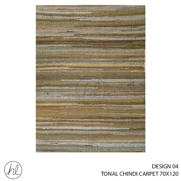 TONAL CHINDI CARPET (70X120) (DESIGN 04) YELLOW
