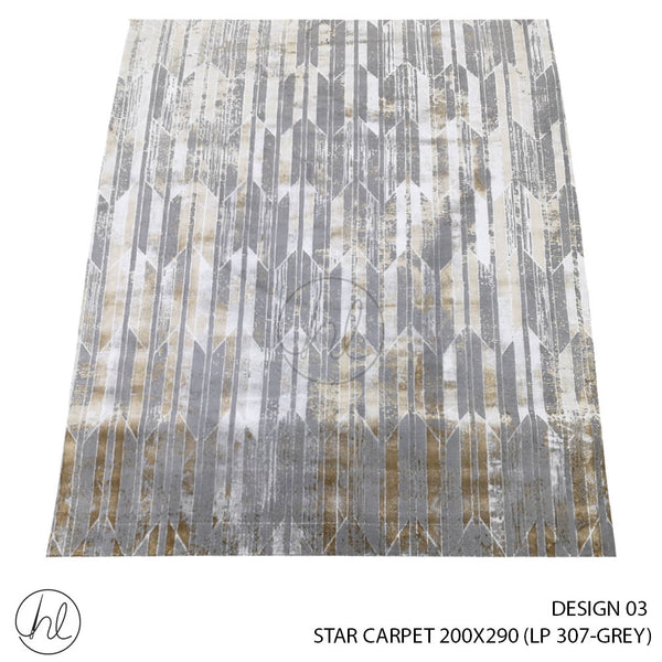 STAR CARPET 200X290 (DESIGN 03) (GREY)