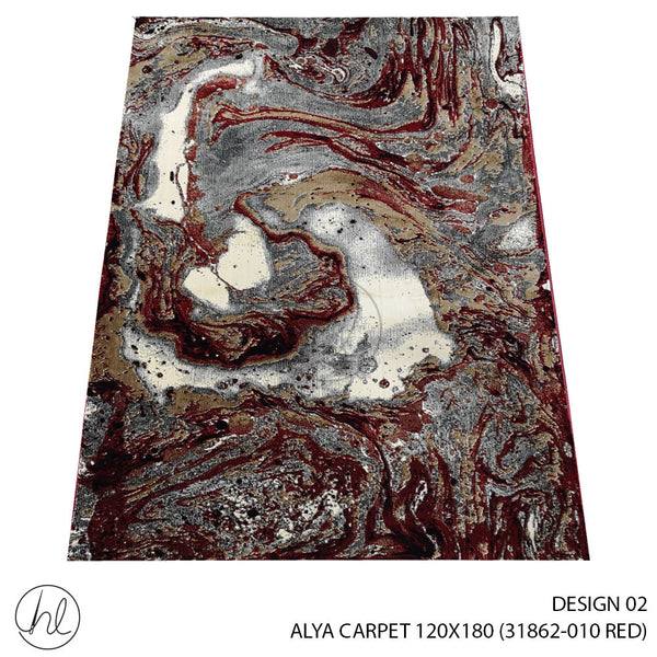 ALYA CARPET (120X180) (DESIGN 02) (RED)