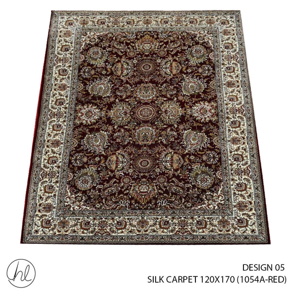 SILK CARPET 120X170 (DESIGN 05) (RED)