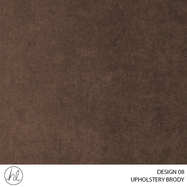 BRODY UPHOLSTERY (DESIGN 08) (140CM) (PER M) BROWN