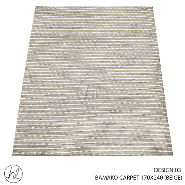 JUTE BAMAKO CARPET 170X240 (DESIGN 03) (BEIGE)