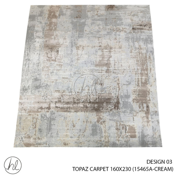 TOPAZ CARPET 160X230 (DESIGN 03) (CREAM)