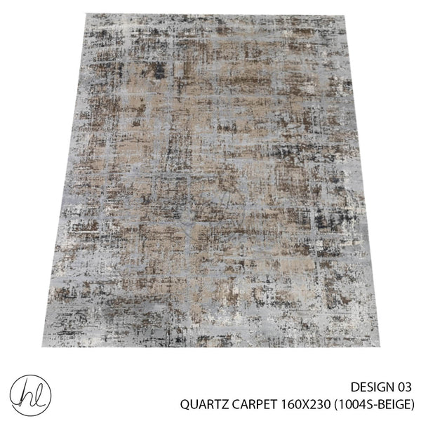 QUARTZ CARPET 160X230 (DESIGN 03) (BEIGE)