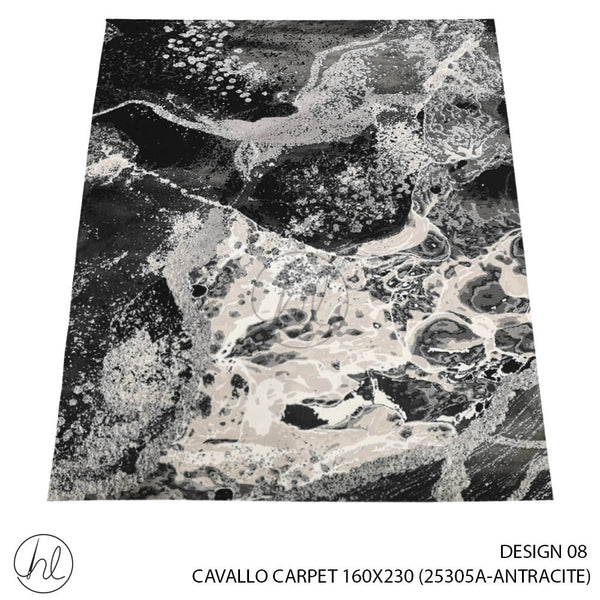 CAVALLO CARPET 160X230 (DESIGN 08) (ANTRACITE)