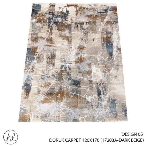 DORUK CARPET 120X170 (DESIGN 05) (DARK BEIGE)