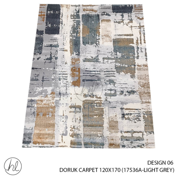 DORUK CARPET 120X170 (DESIGN 06) (LIGHT GREY)