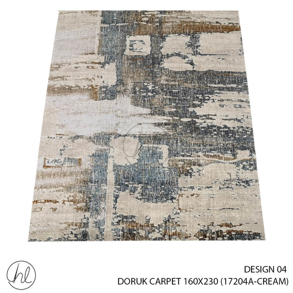 DORUK CARPET 160X230 (DESIGN 04) (CREAM)