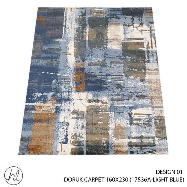 DORUK CARPET 160X230 (DESIGN 01) (BLUE)