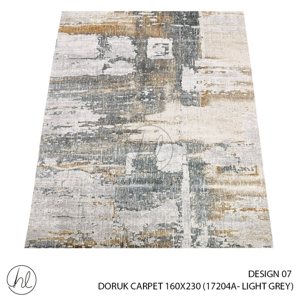 DORUK CARPET 160X230 (DESIGN 07) (LIGHT GREY)