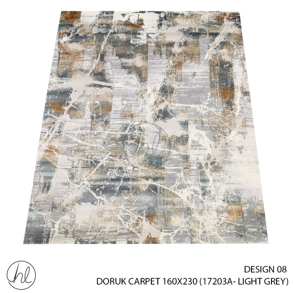 DORUK CARPET 160X230 (DESIGN 08) (LIGHT GREY)