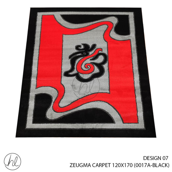 ZEUGMA CARPET (120X170) (DESIGN 07) (BLACK)