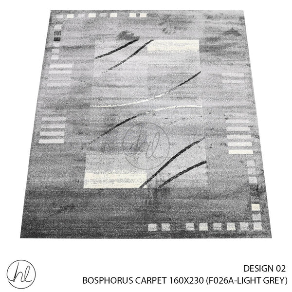 BOSPHORUS CARPET (160X230) (DESIGN 02) (LIGHT GREY)